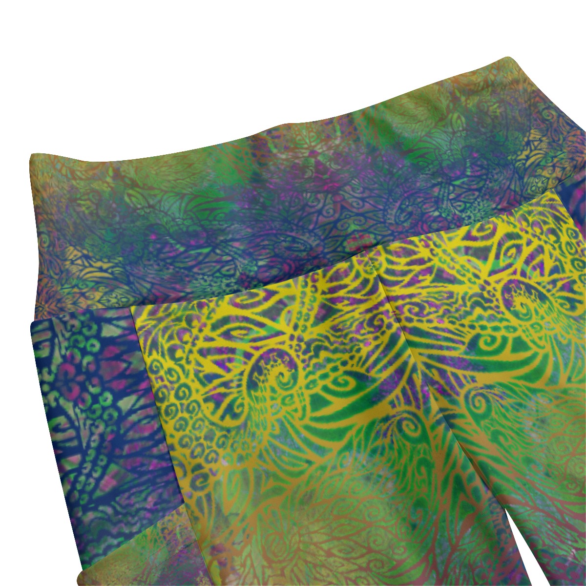 Rainbow Octopus High Waist Leggings With Side Pockets