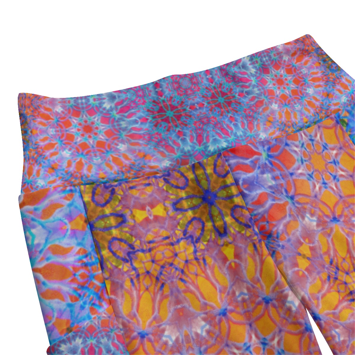 Psychedelic Warrior High Waist Leggings With Side Pockets