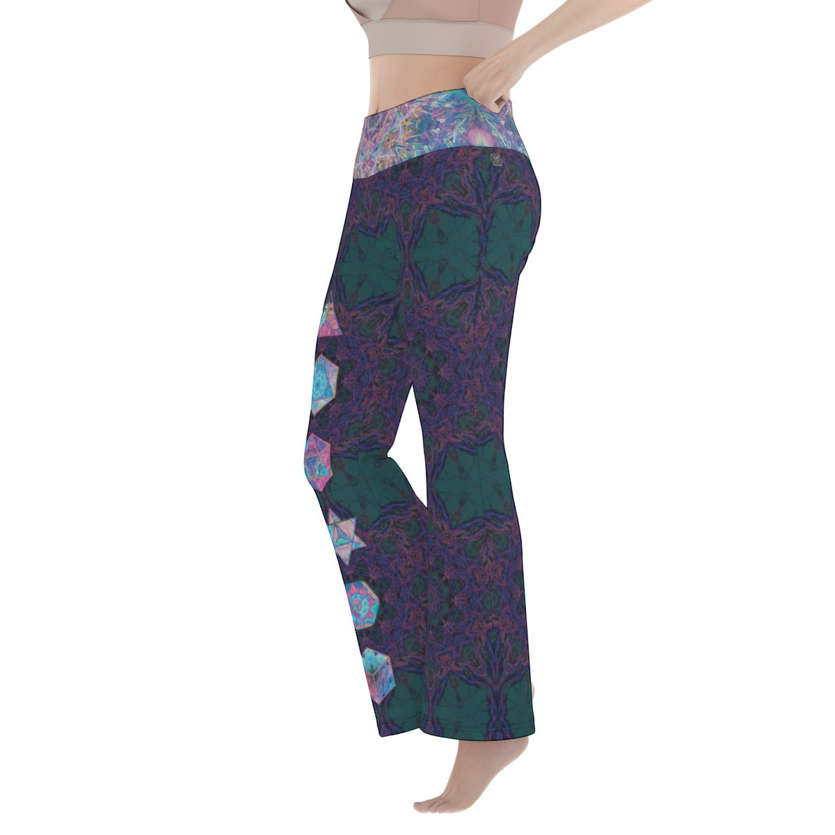 Platonic Solids Flare Yoga Pants