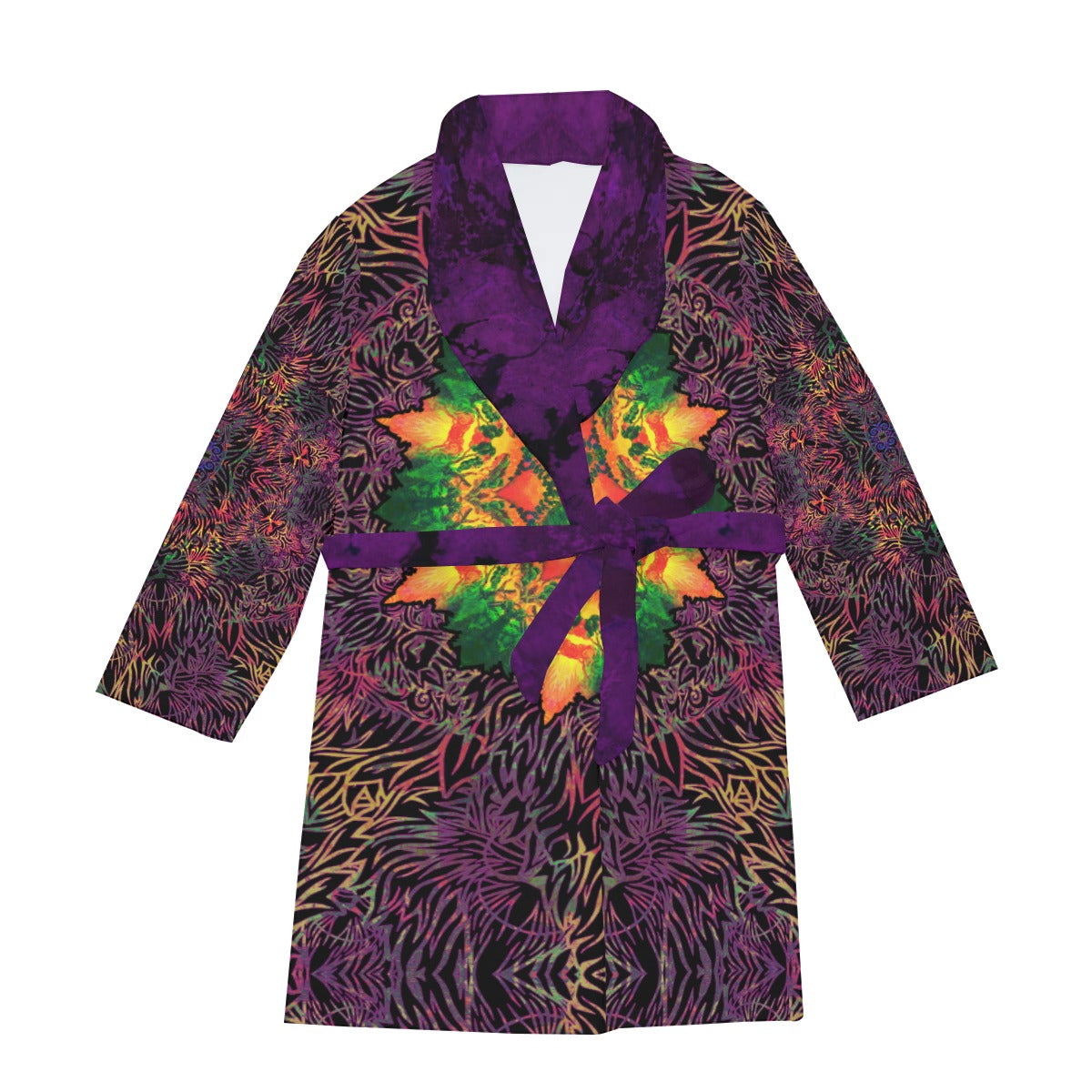 All-Over Print Men's Thicken Robe