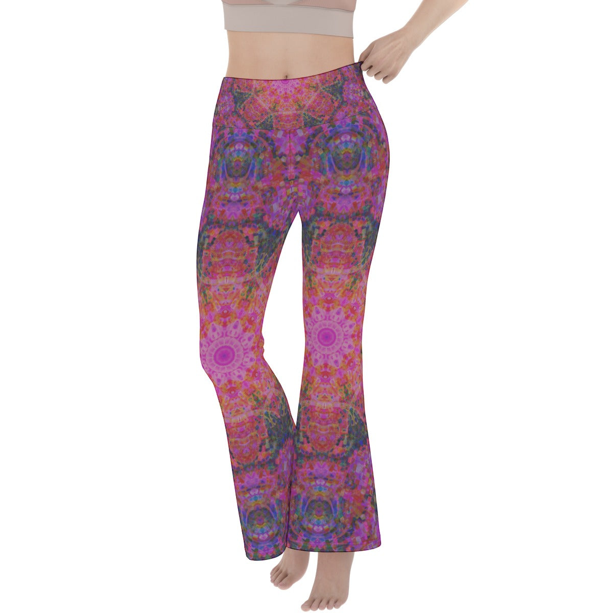 Travelling Waves Flare Yoga Pants