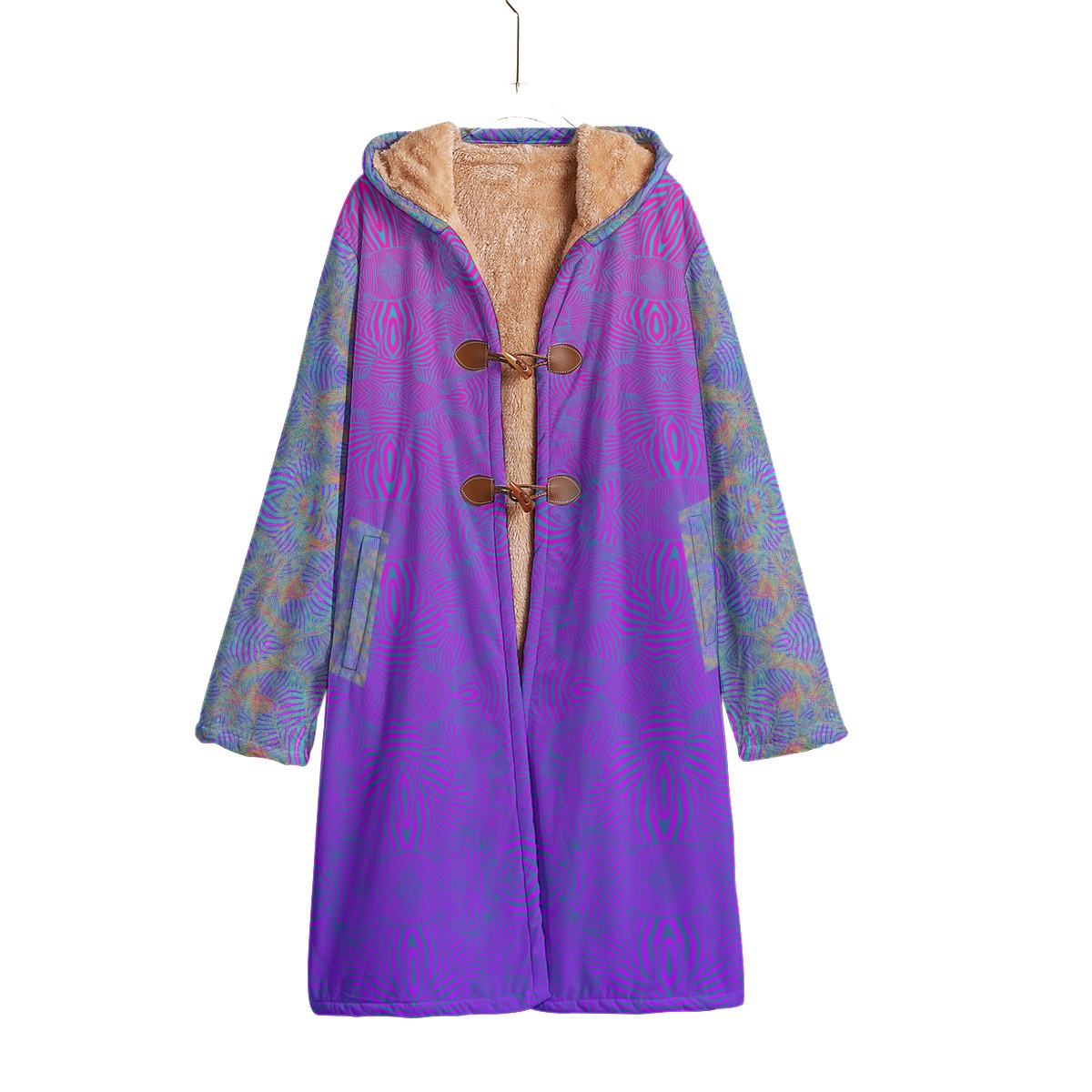 Purple Unicorn Zebra Festival Cloak