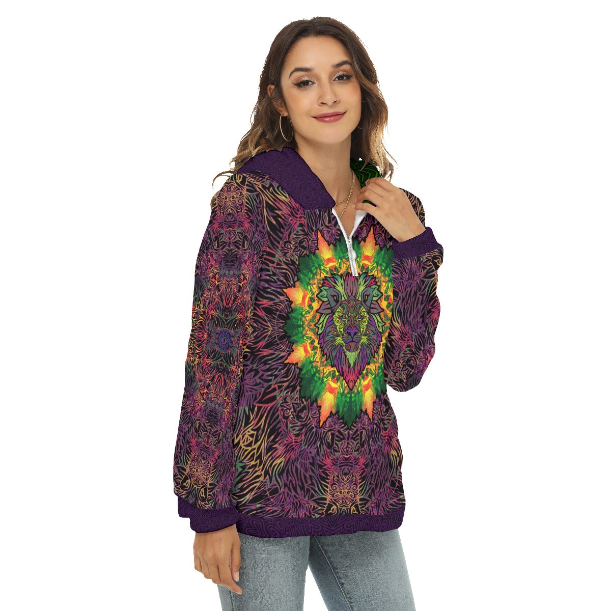 Heart of a Lion Plush Fleece Hoodie