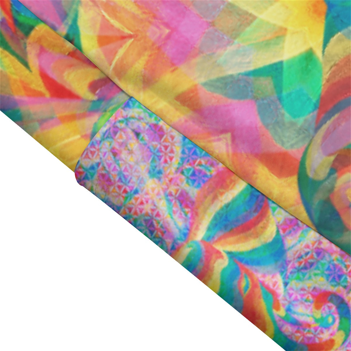 Rainbow Elephant Mandala High Waist Leggings With Side Pockets