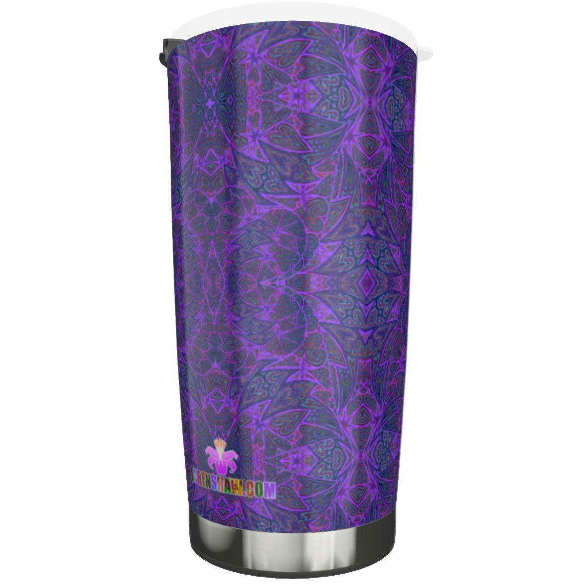 Purple Heart Chakras Stainless Steel Tumbler 20oz