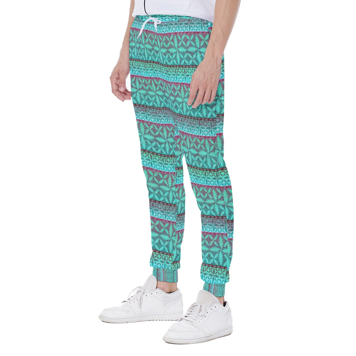 13 Point Teal Compass Joggers