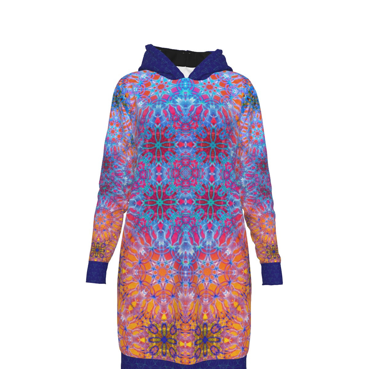 Psychedelic Warrior Sri Yantra Hoodie