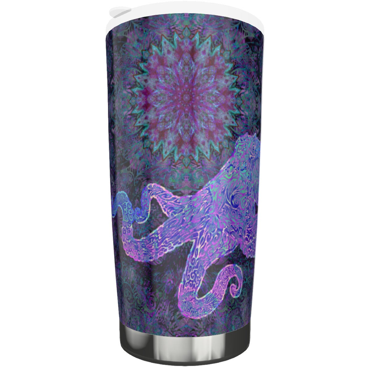 Pink Octopus Stainless Steel Tumbler 20oz