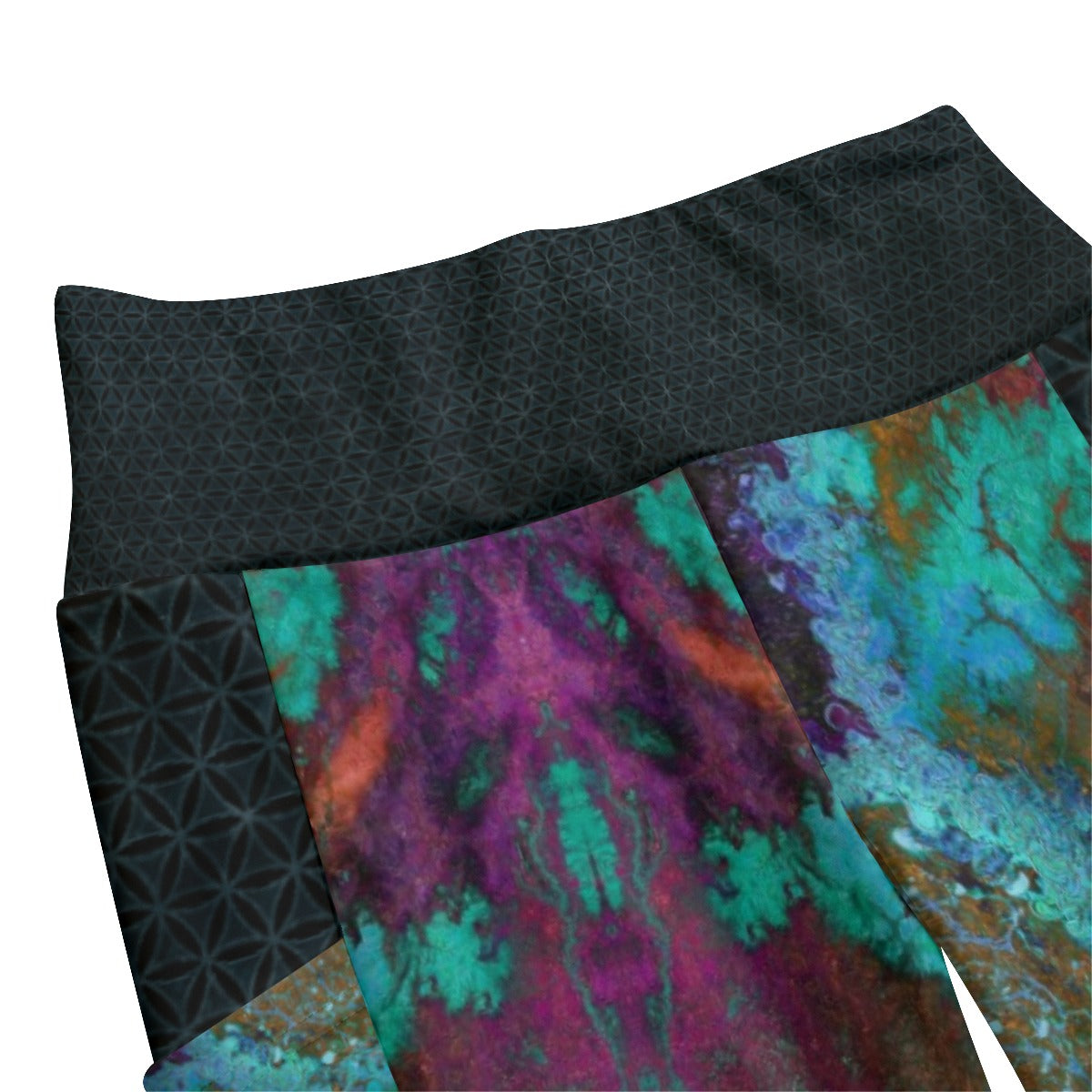 Sea Serpent High Waist Leggings With Side Pockets
