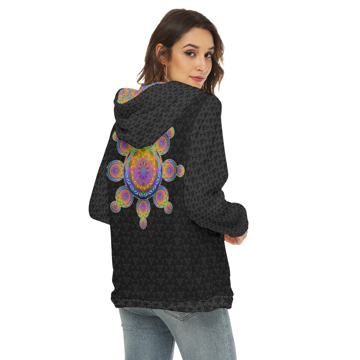Flower Power Plush Fleece Hoodie