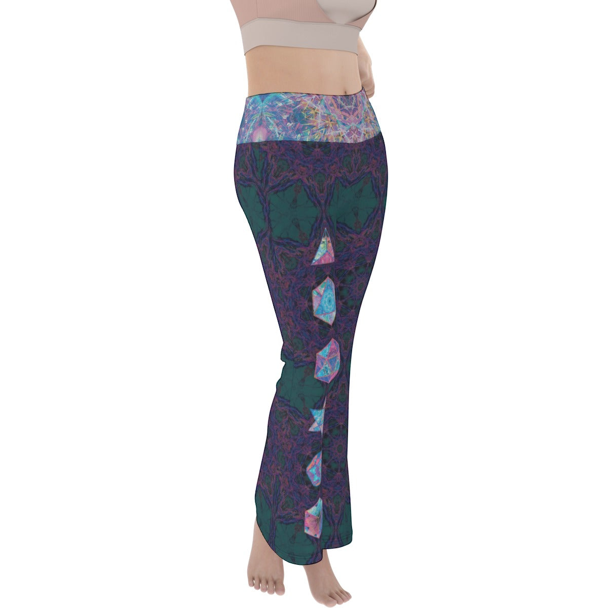 Platonic Solids Flare Yoga Pants