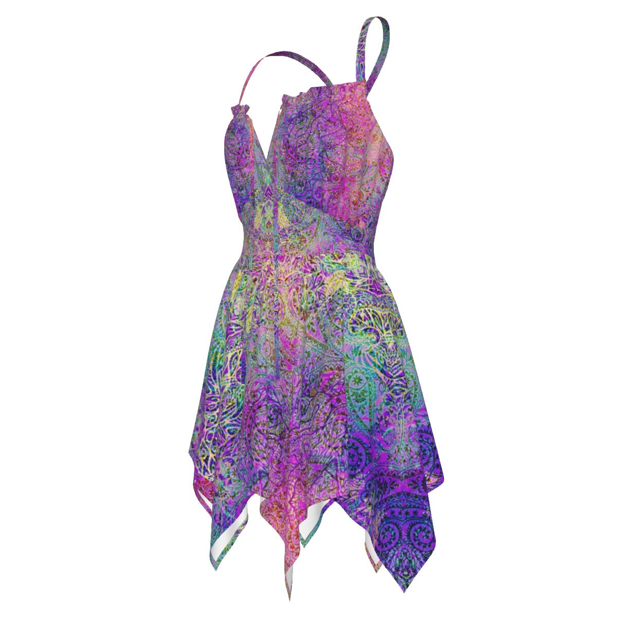 Pink Paisley Octopus Fairy 6 point Dress