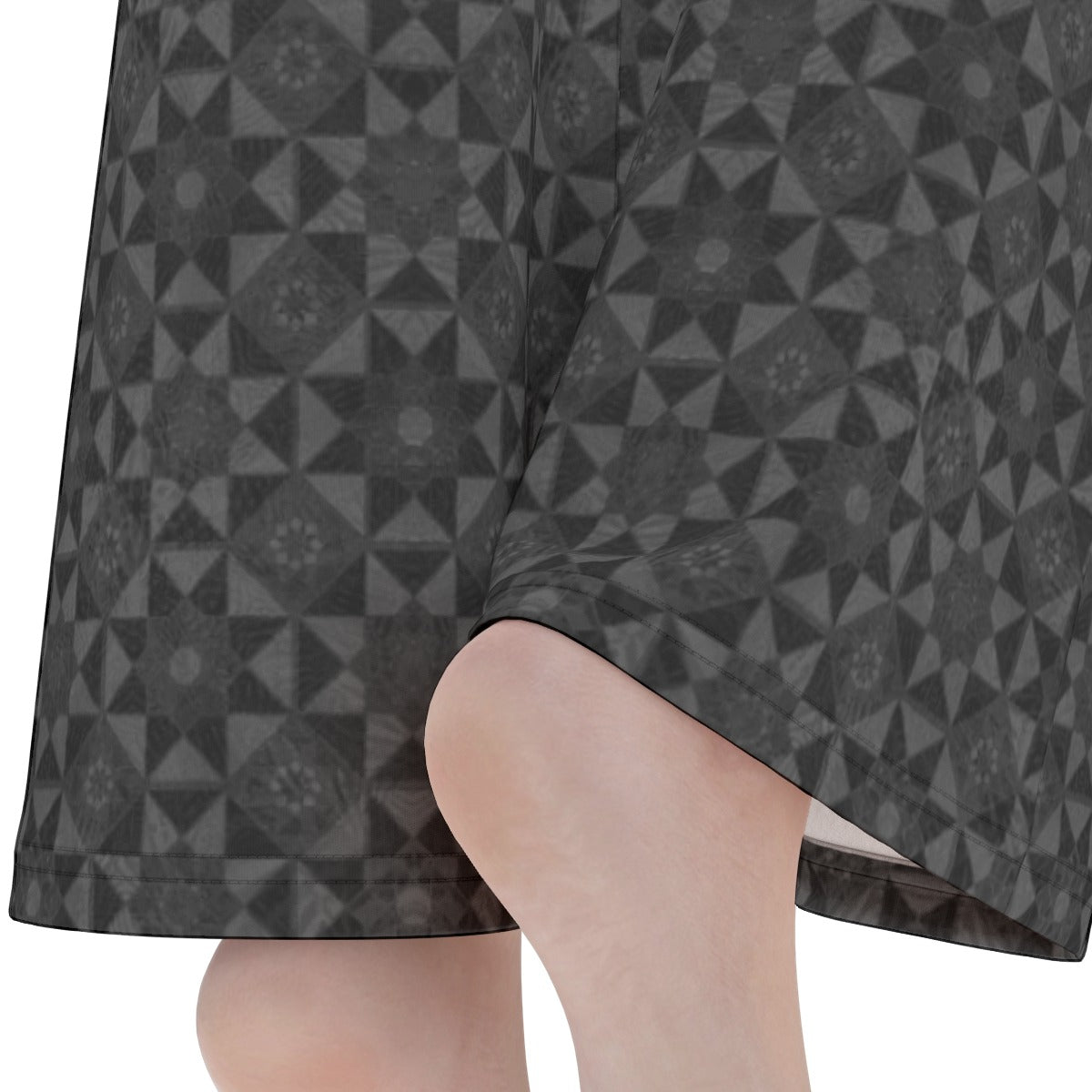 Black Tesseract Flare Yoga Pants