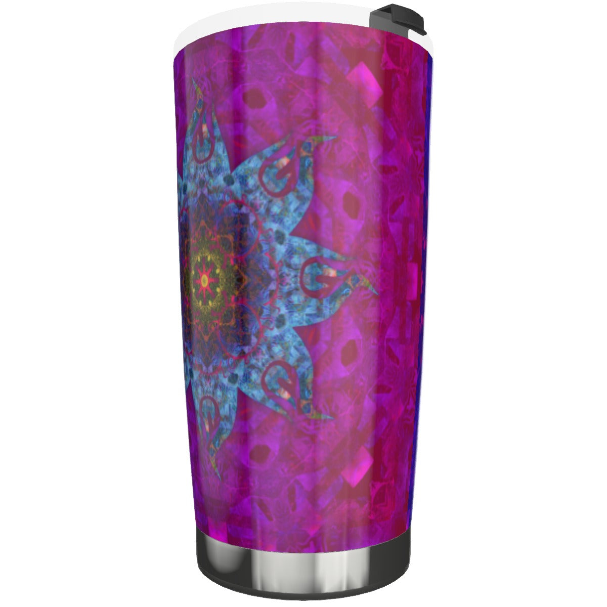 Blue Flame Mandala Stainless Steel Tumbler 20oz