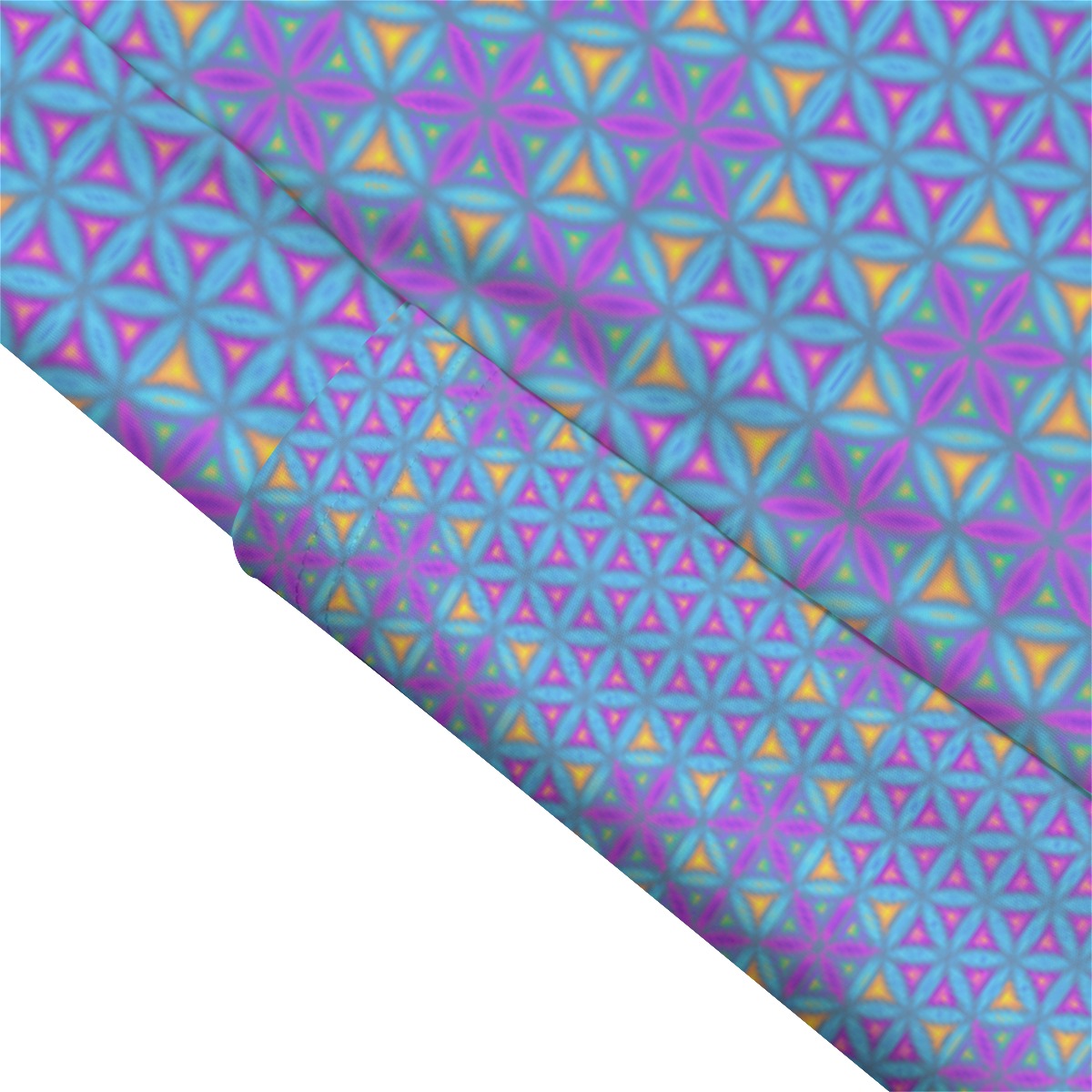 Violet Flower of Life High Waist Leggings With Side Pockets