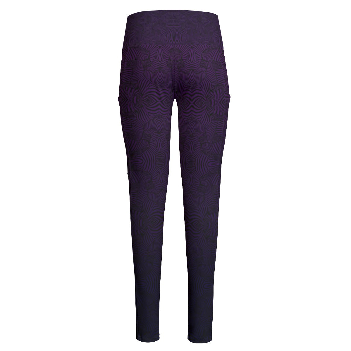 Royal Zebra High Waist Leggings With Side Pockets