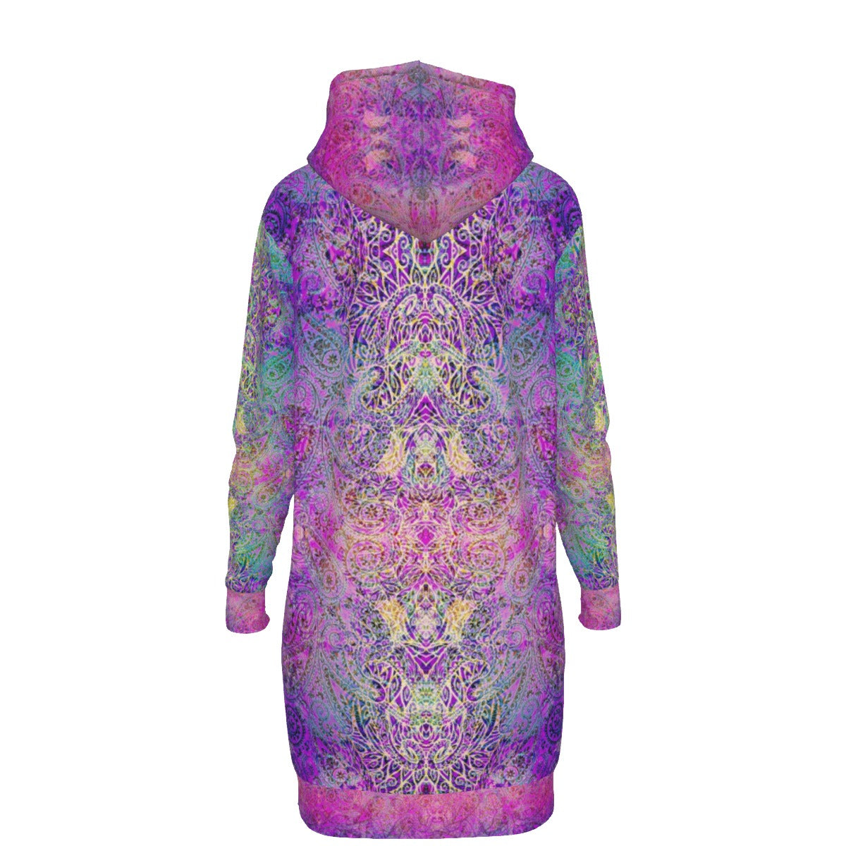 Pink Paisley Octopus Hoodie Dress
