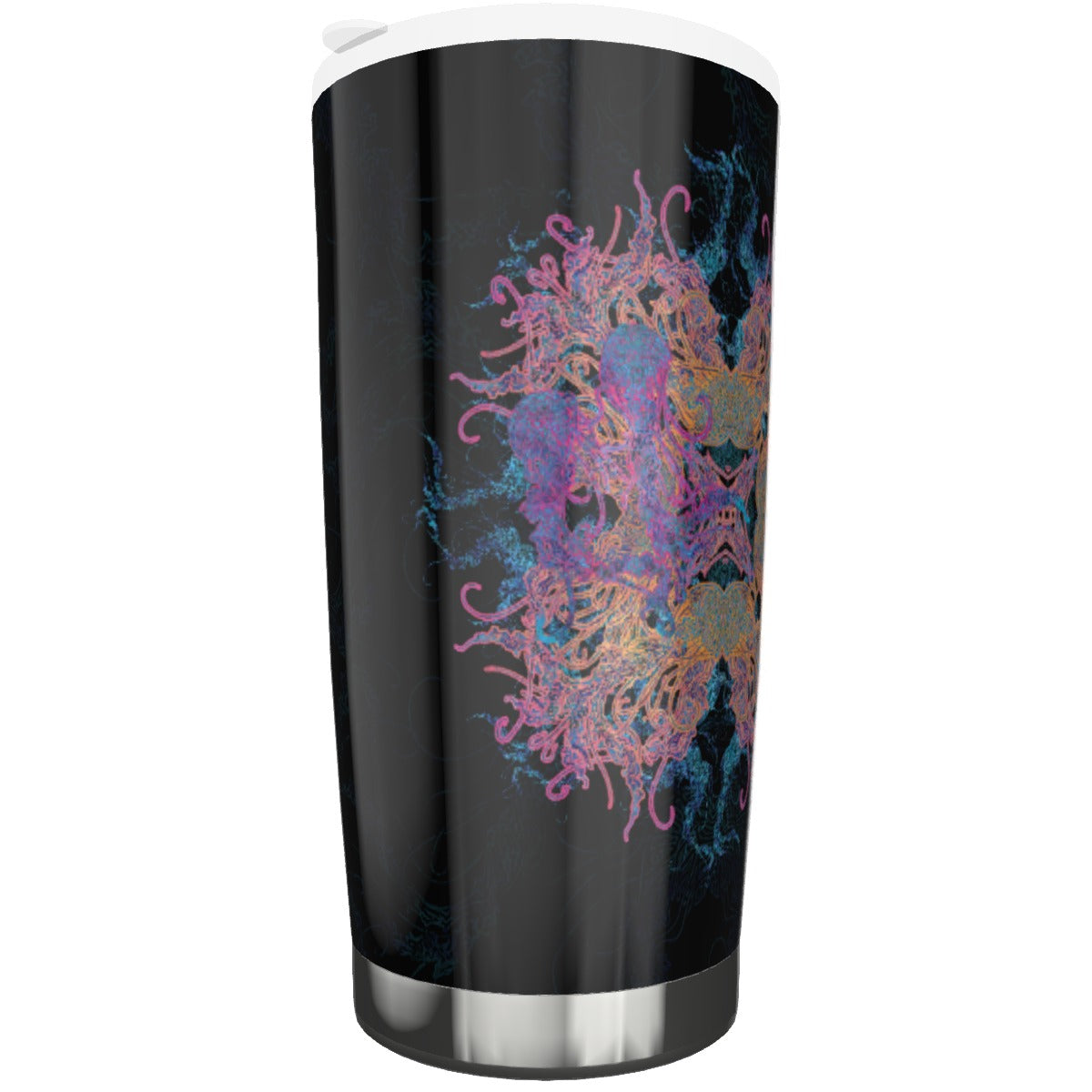 Psychedelic Jellyfish Mandala Stainless Steel Tumbler 20oz