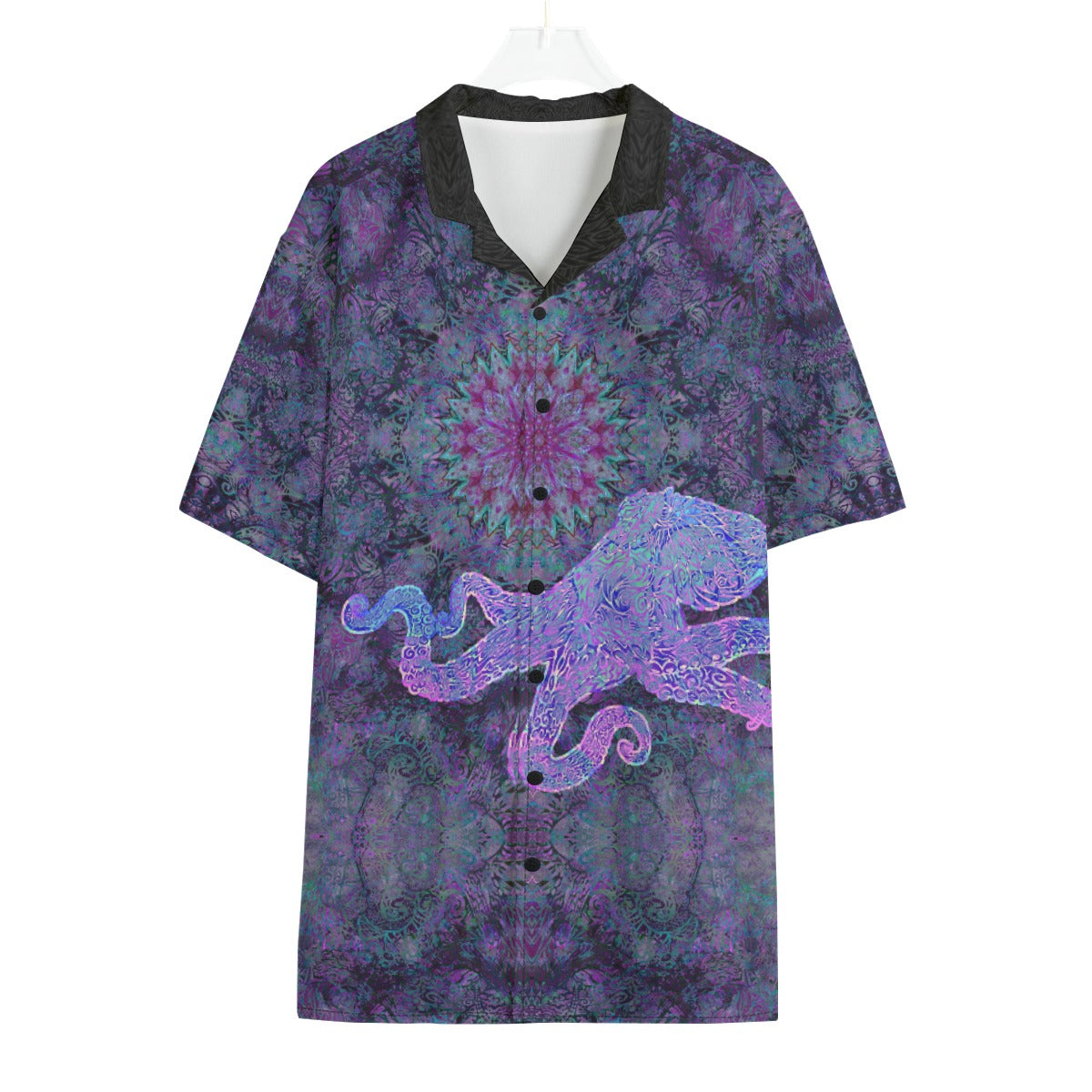 Tako Purple Star Hawaiian Shirt