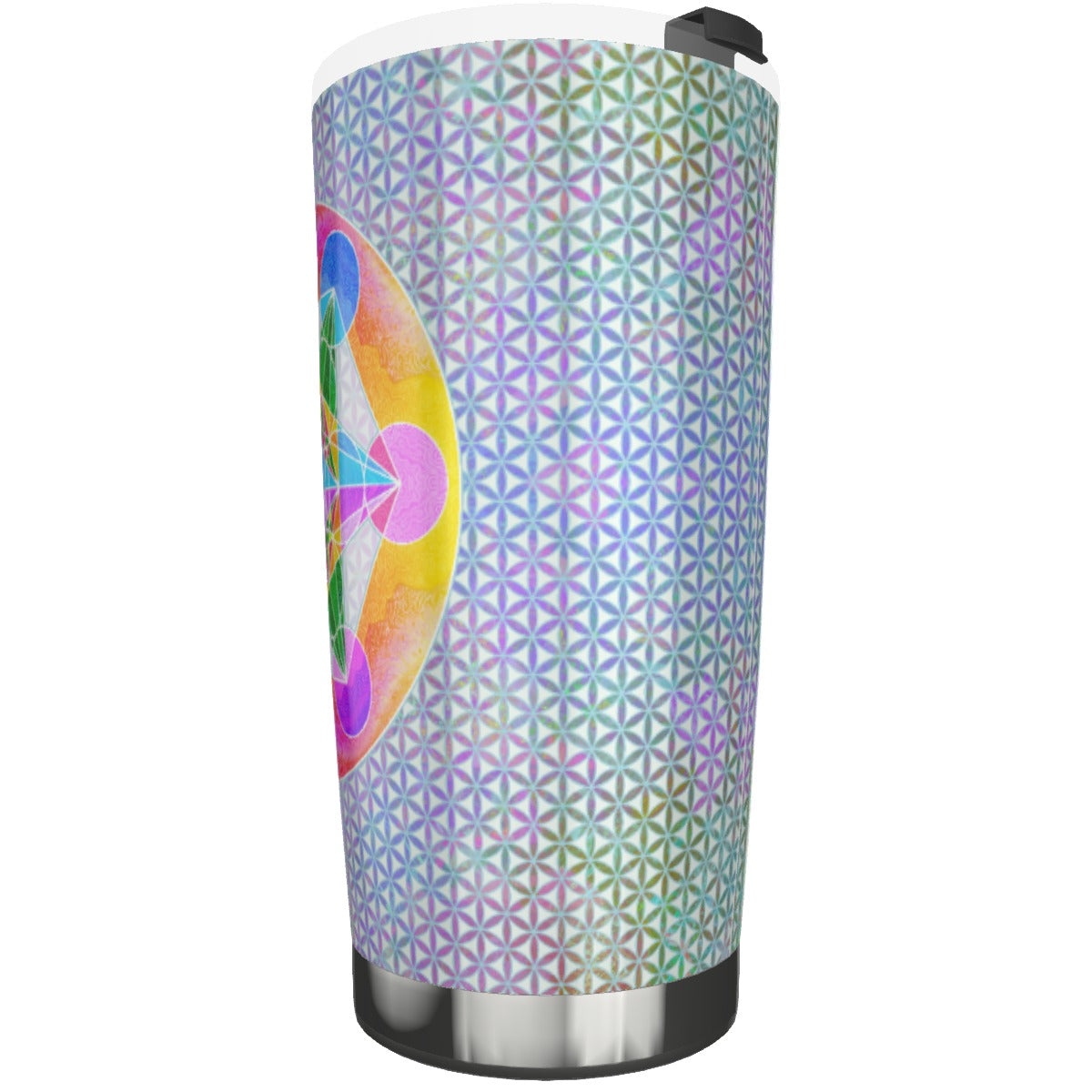 Metatrons Cube Flower of Life Stainless Steel Tumbler 20oz