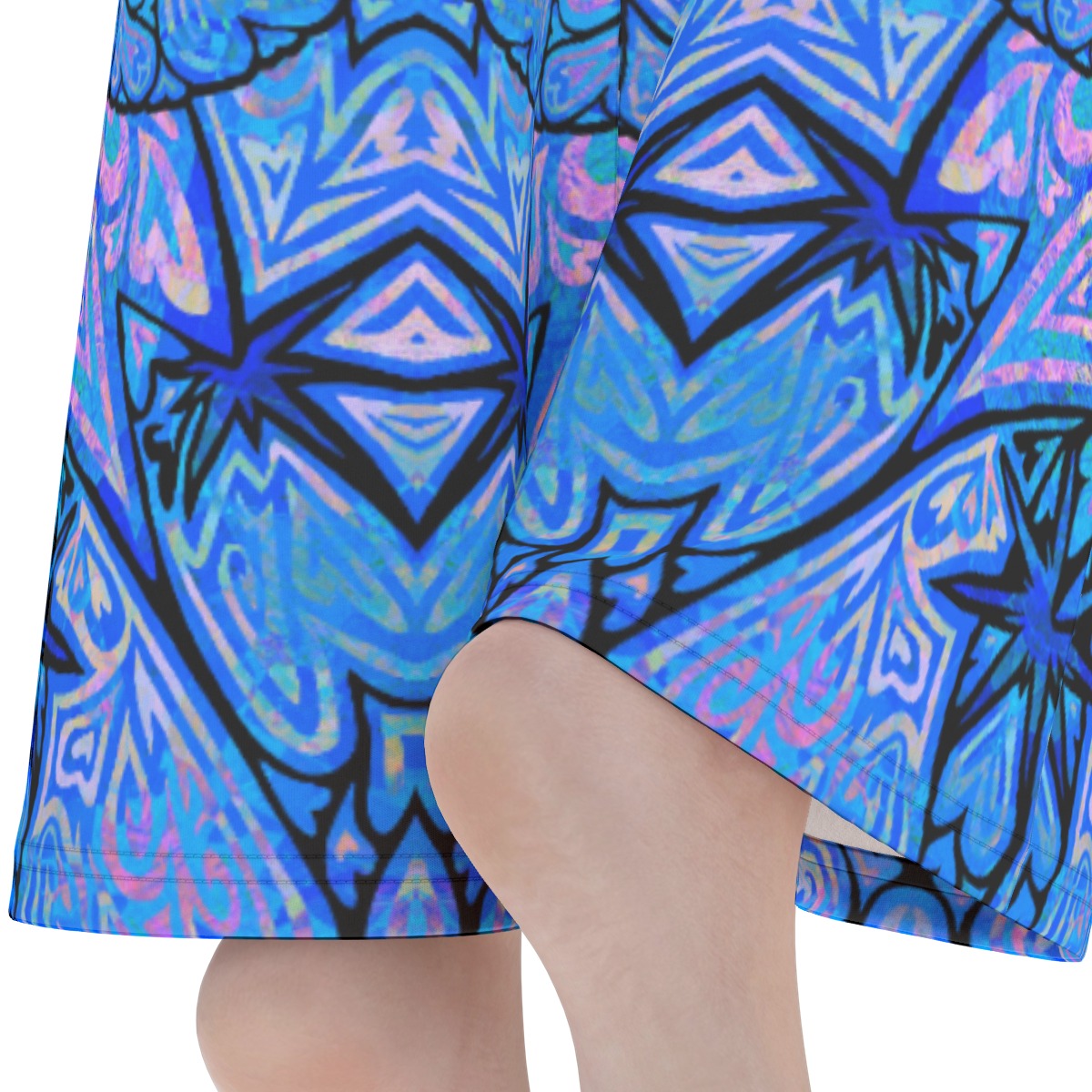 Blue Hearts Flare Yoga Pants