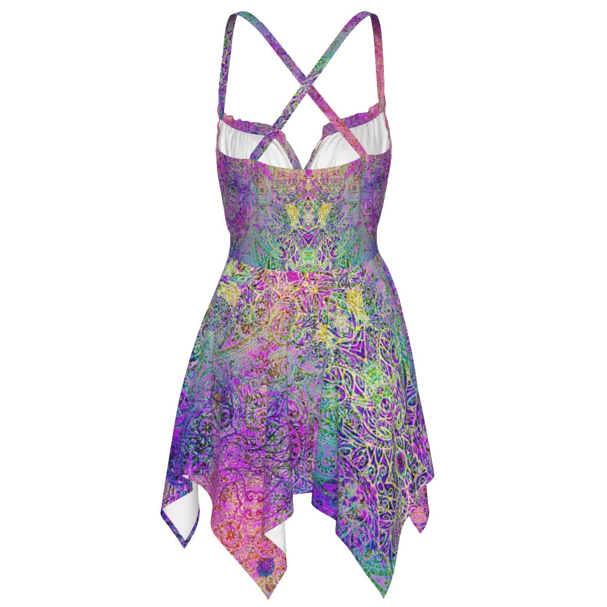 Pink Paisley Octopus Fairy 6 point Dress