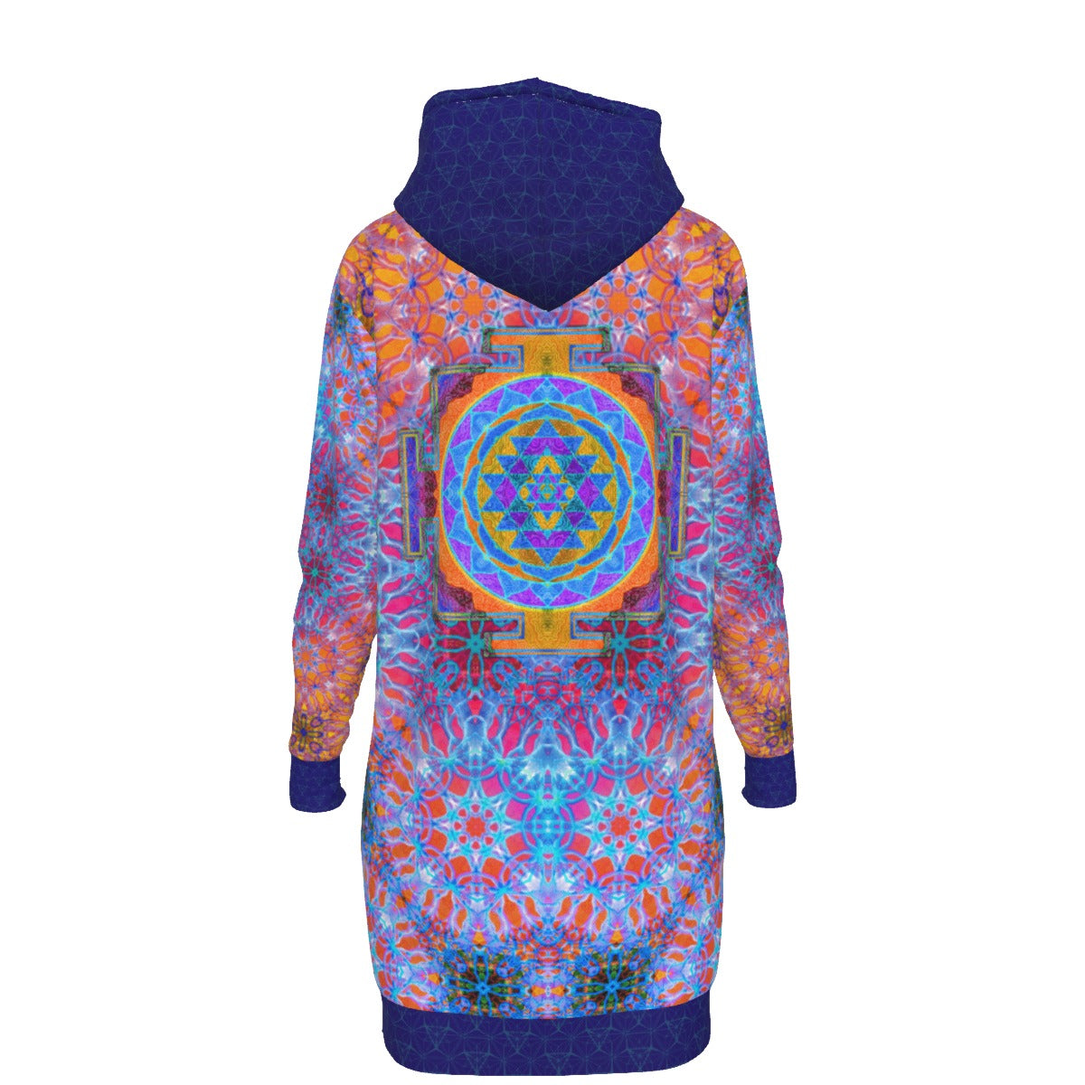 Psychedelic Warrior Sri Yantra Hoodie