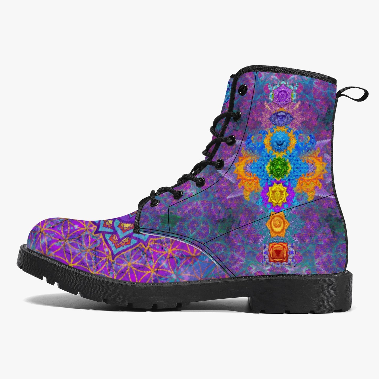 Chakra Awakening Leather Boots