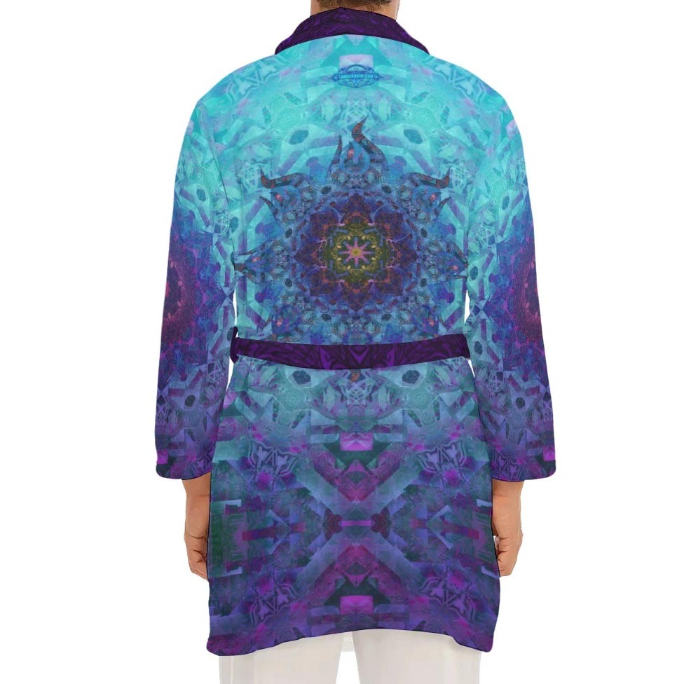 Aquatic Fire Plush Fleece Robe
