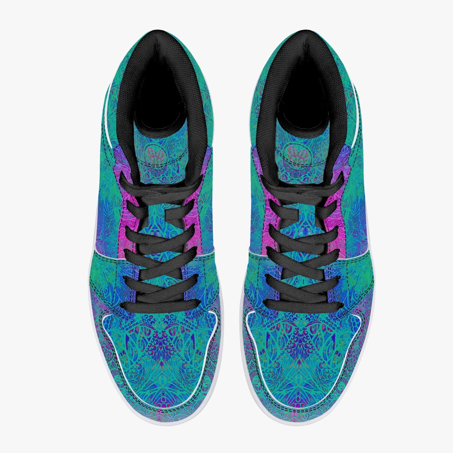 Violet Sea High-Top Sneakers