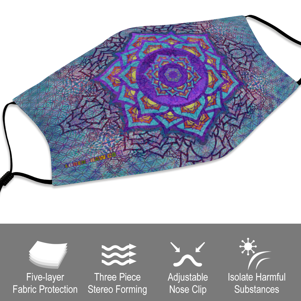 Crown Chakra Face Mask w/ 2 Filters
