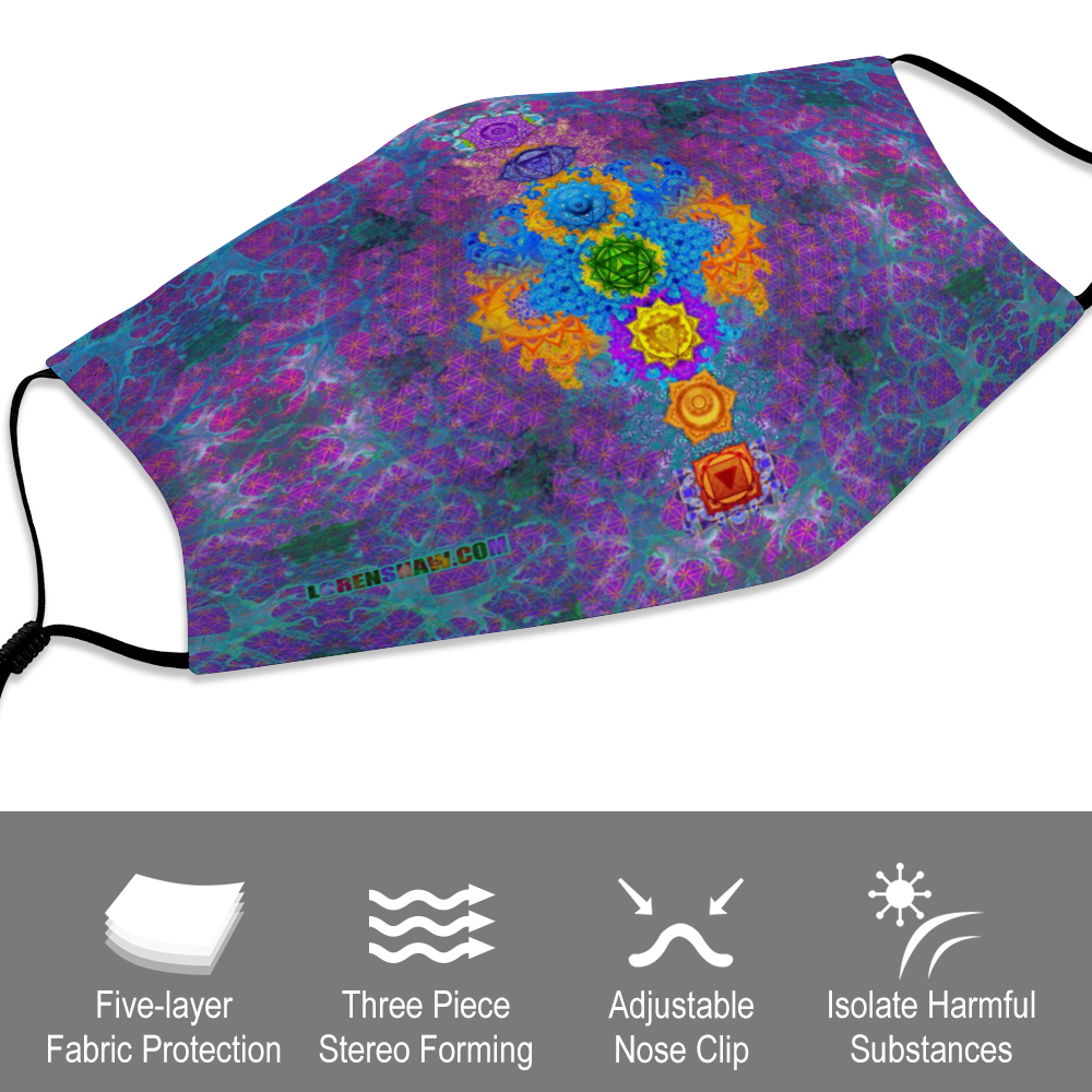 Chakra Awakening Face Mask w/ 2 Filters
