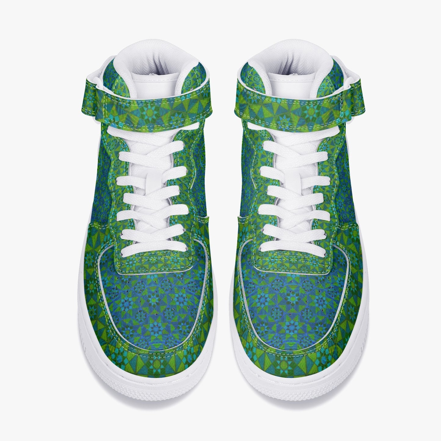 Tesseract Verde High-Top Sneakers