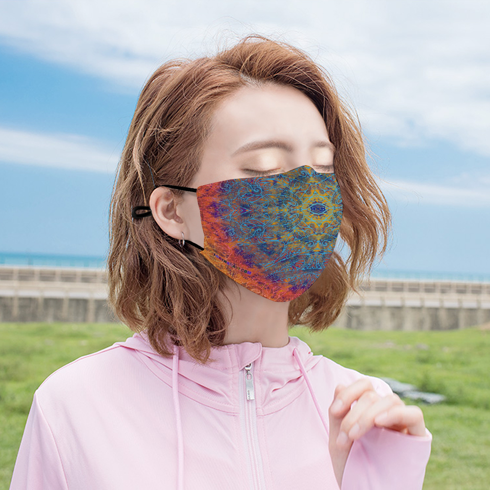 Octopus Mandala Face Mask w/ 2 Filters