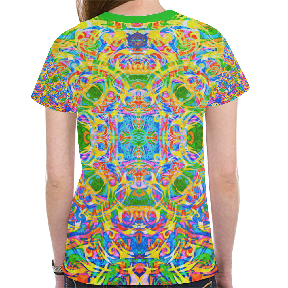 Koala Tie-Dye Women's Mesh Tee Shirt