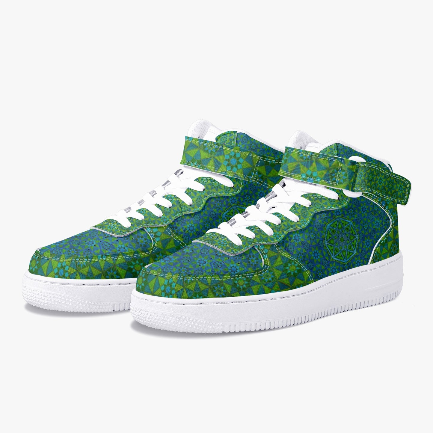 Tesseract Verde High-Top Sneakers
