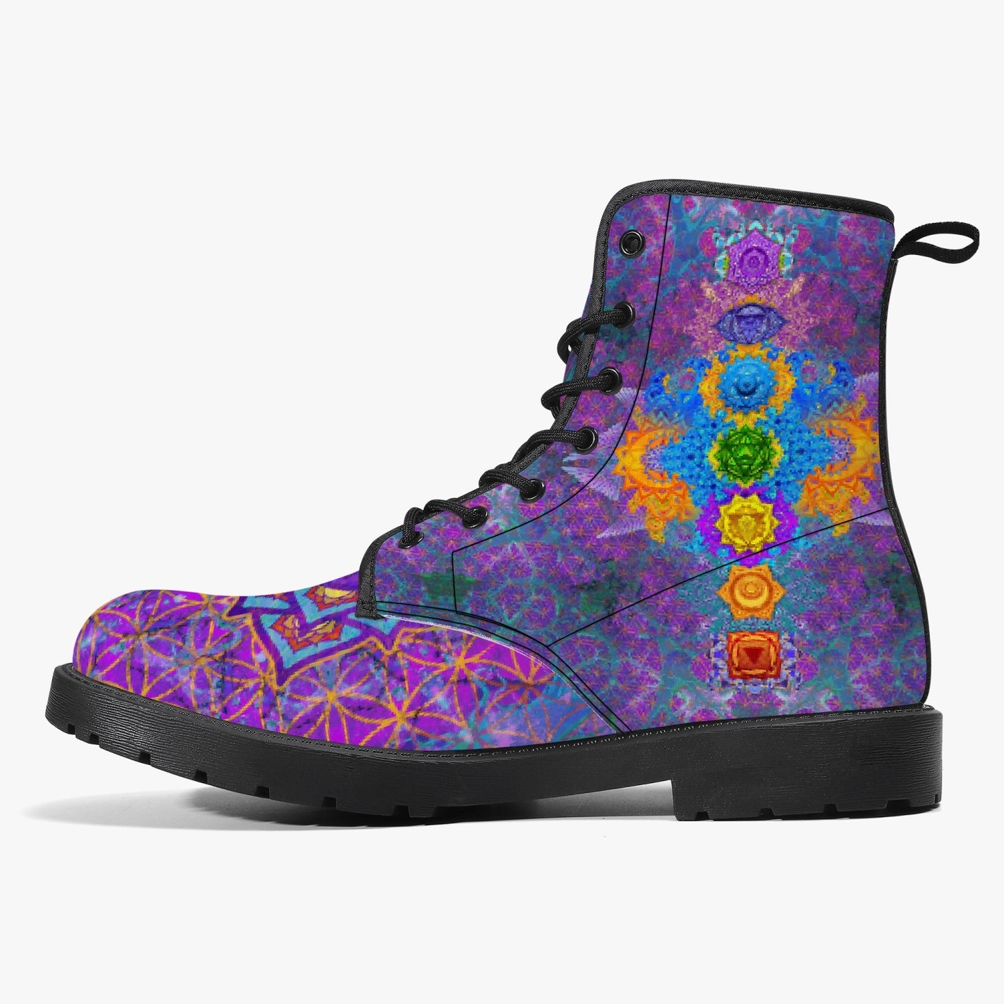 Chakra Awakening Leather Boots