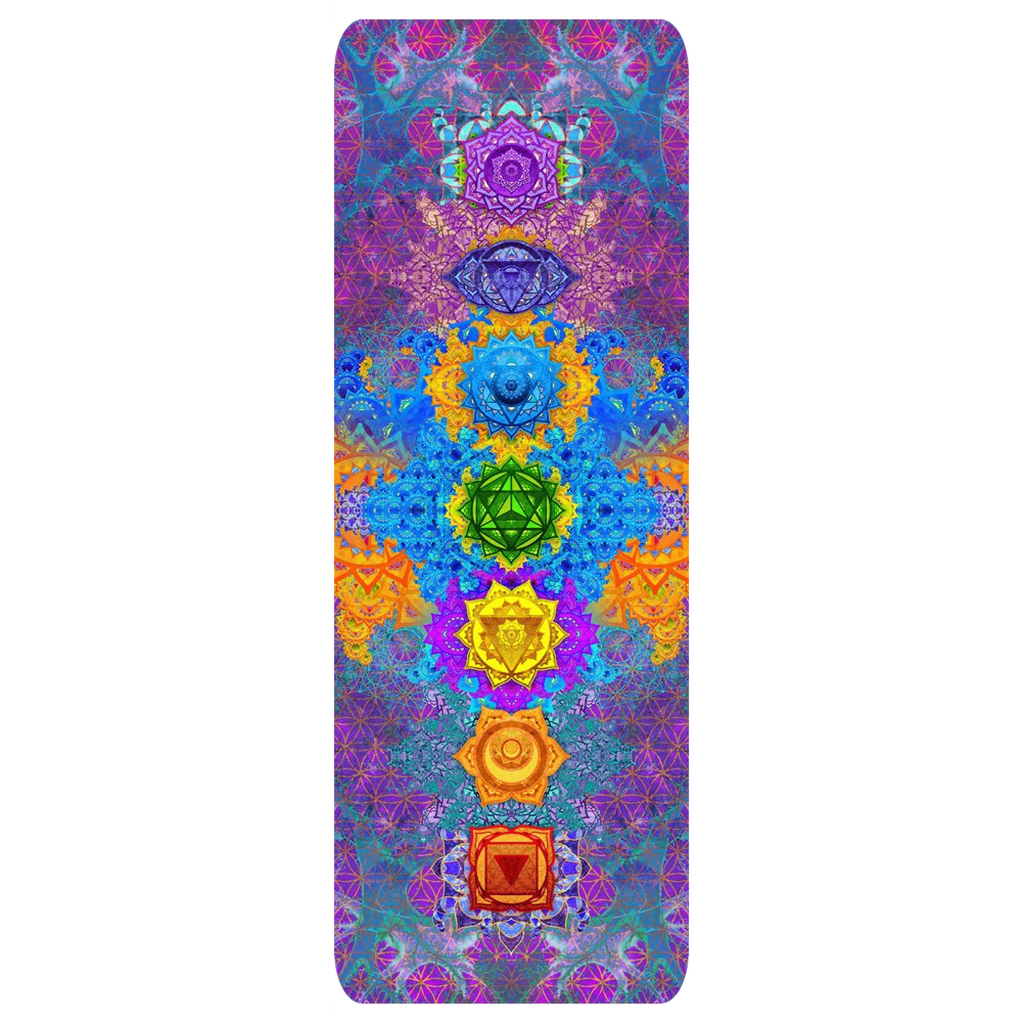 Chakra Awakening Natural Tree Rubber Yoga Mat