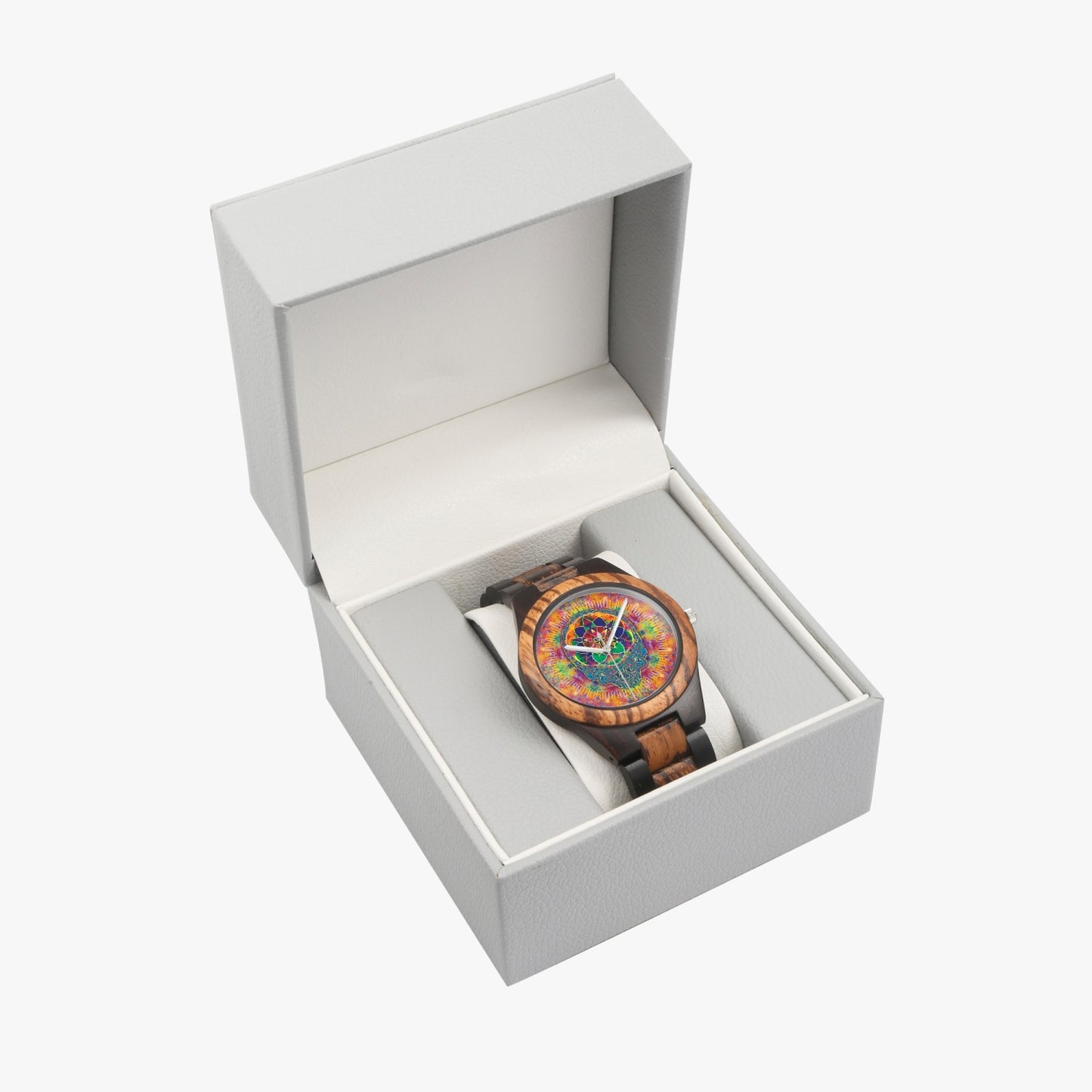 Stealie Seed of Life Wood Watch