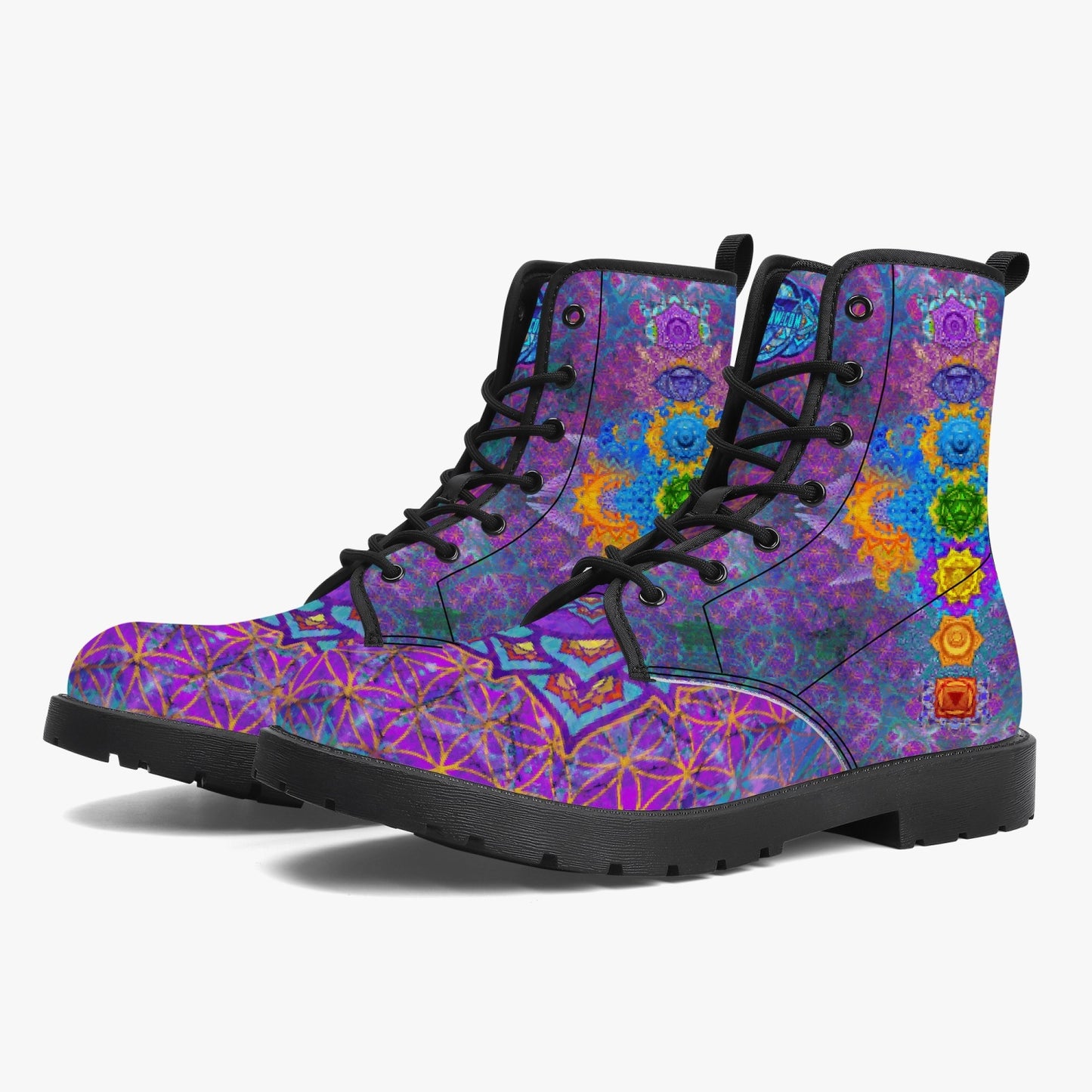 Chakra Awakening Leather Boots