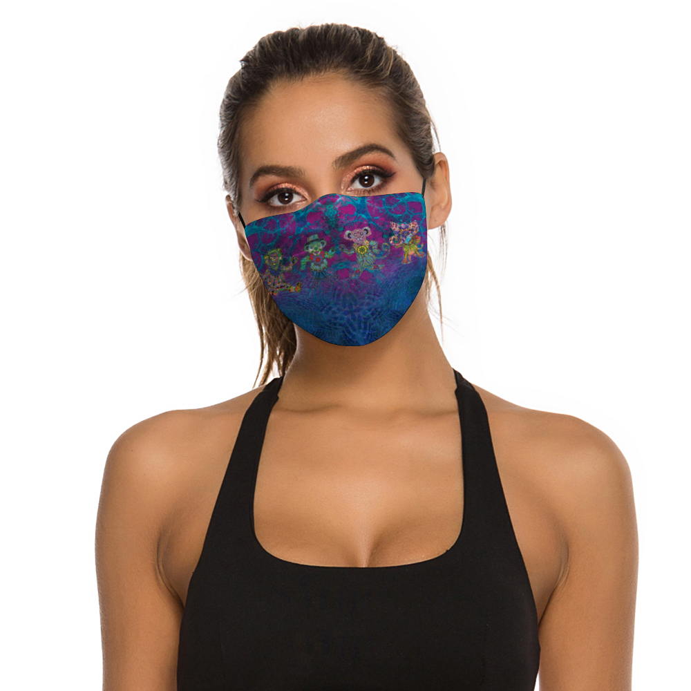 Dancing Bears Face Mask w/ 2 Filters