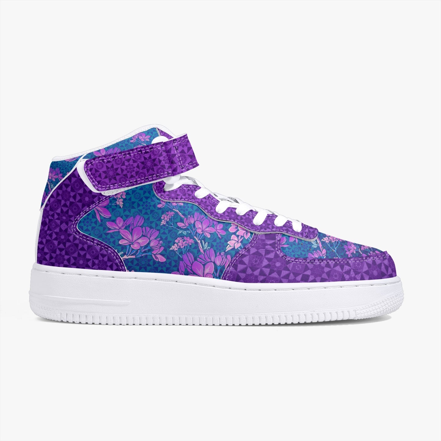 Plumeria Tesseract High-Top Sneakers