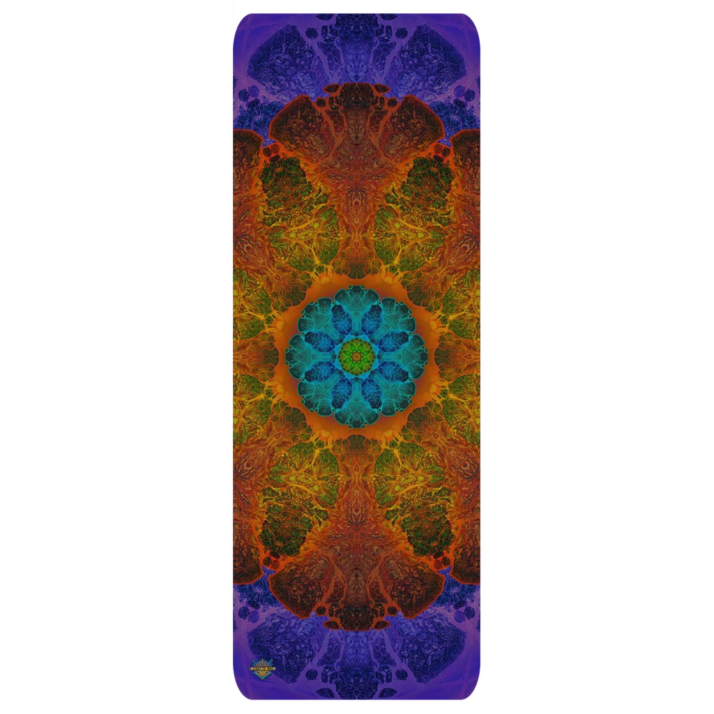 Island Mandala Natural Tree Rubber Yoga Mat