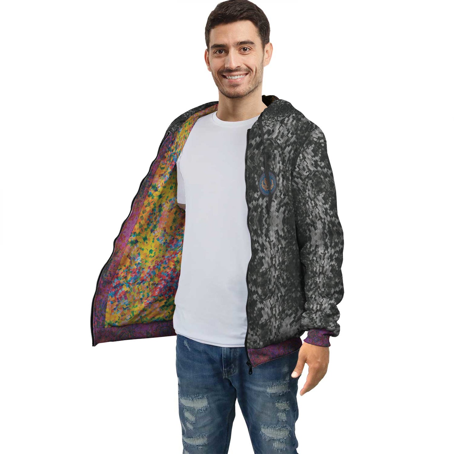 Ripple Wraps Inside Art Print Hoodie