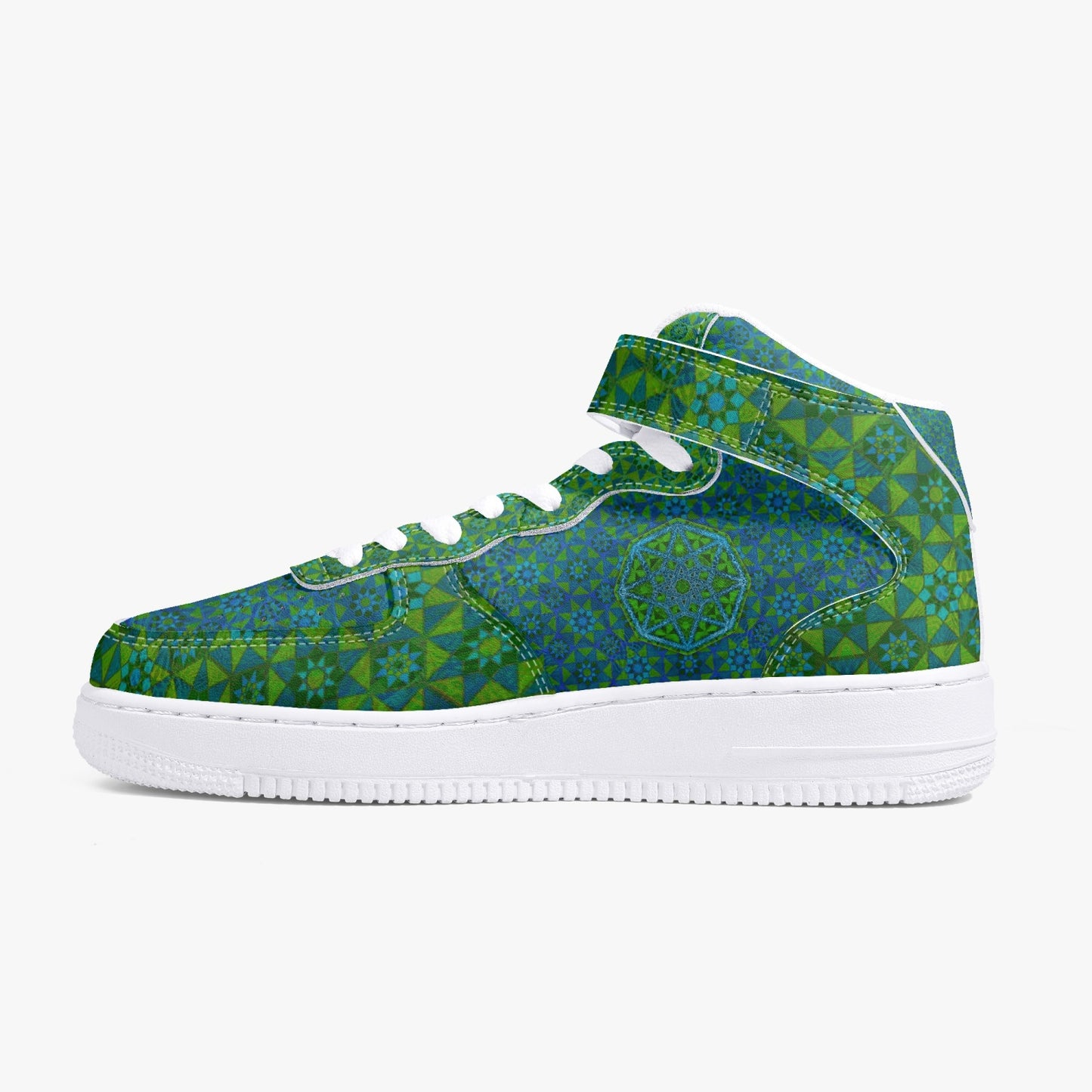 Tesseract Verde High-Top Sneakers