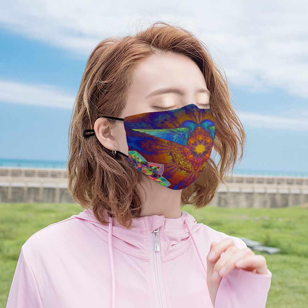 Soaring Heart Face Mask w/ 2 Filters