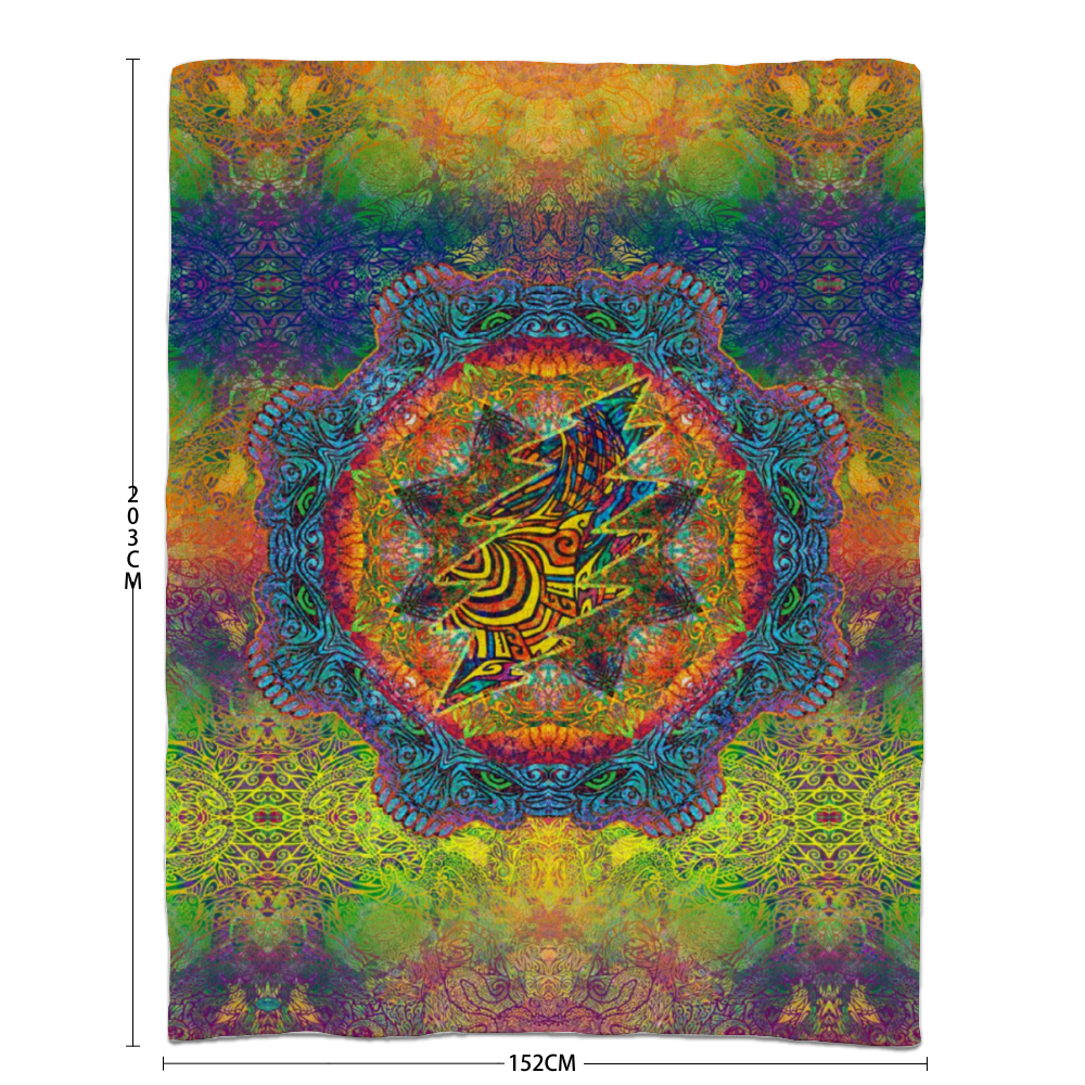 Stealie Mandala Sherpa Blanket