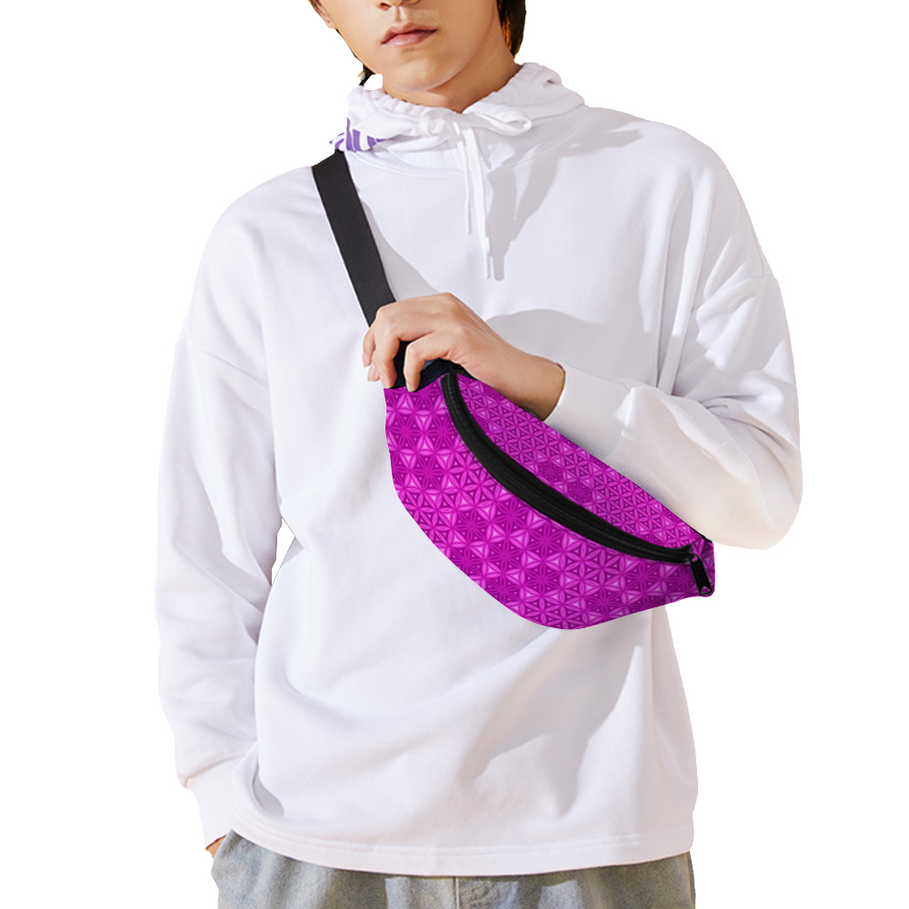 Pink Flower of Life Fanny Pack