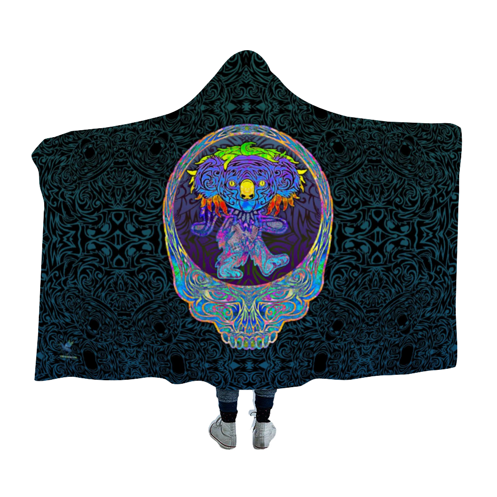 Dancing Koala Stealie Hooded Blanket