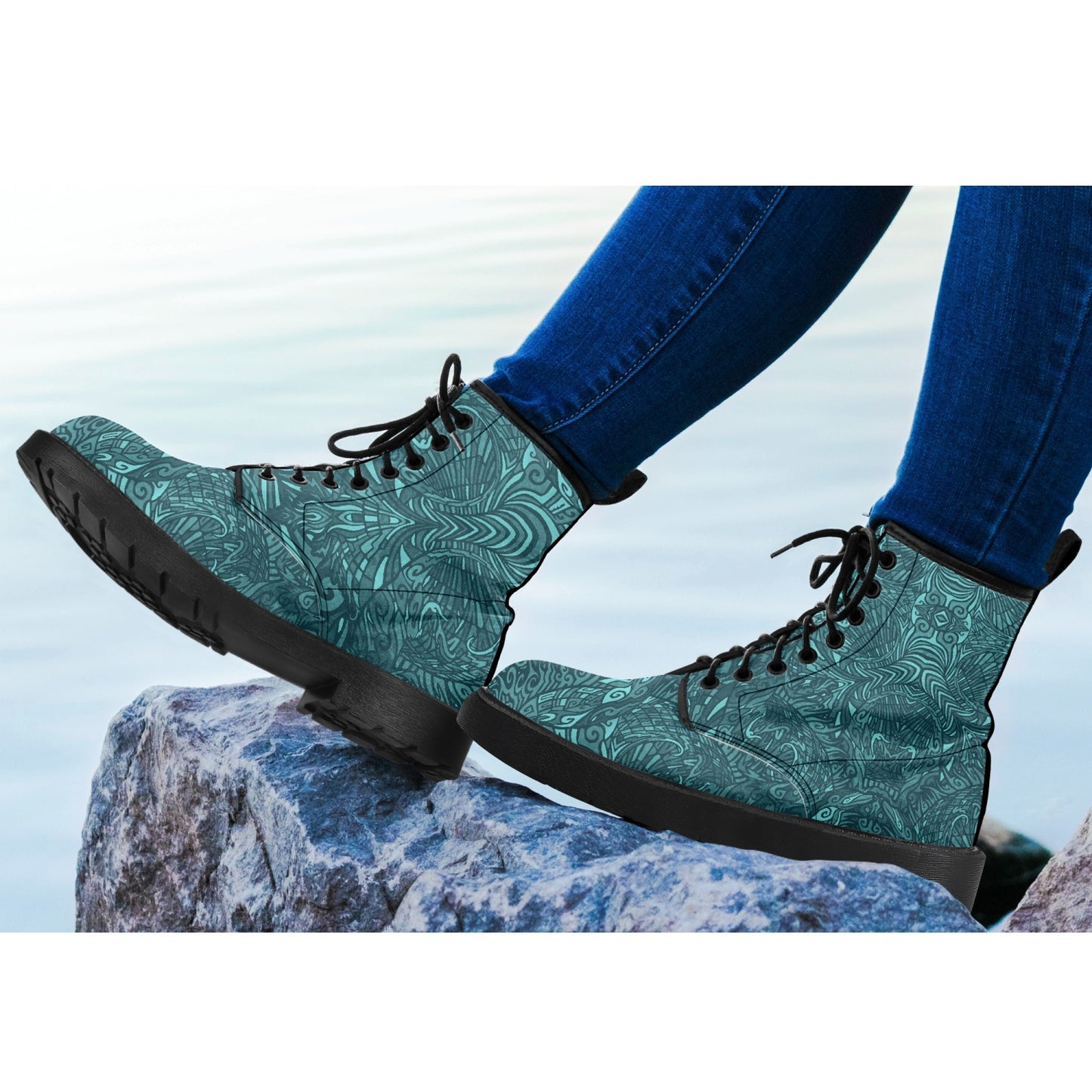 Teal Torus Boots
